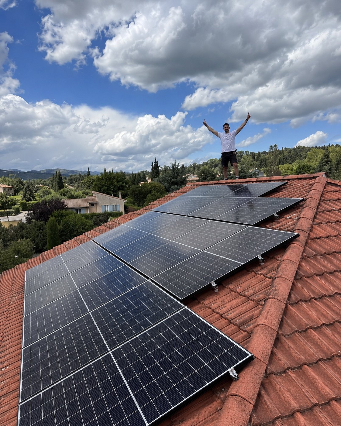 Installation photovoltaïque en toiture